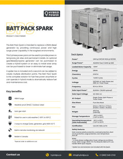 Hybrid Power Batt Pack Spark POR0011