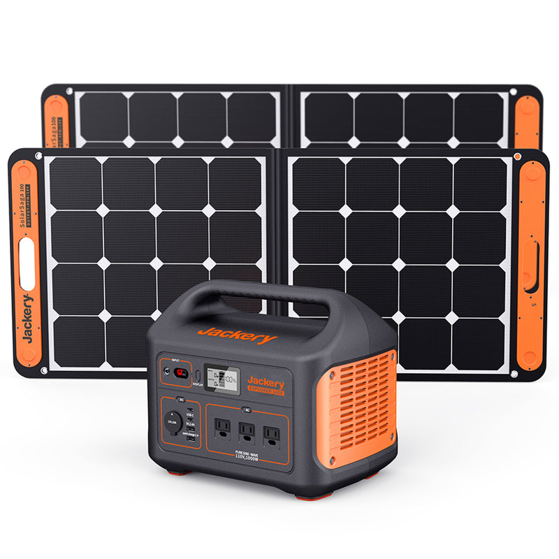 Jackery Solar Generator SG1000 with 2 Solar Panels T1G2SP1000G100SP