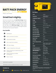 Hybrid Power Batt Pack Energy POR0003