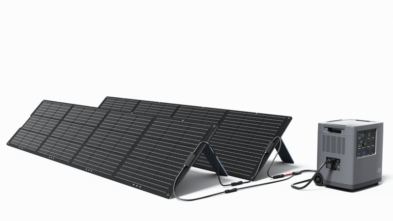 Mango Power Solar Generator Kit（1 * Mango Power E + 2* Solar Move 36V 200W Solar Panel）MPB01US1N004